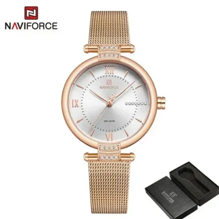 naviforce 5019 rosegold white