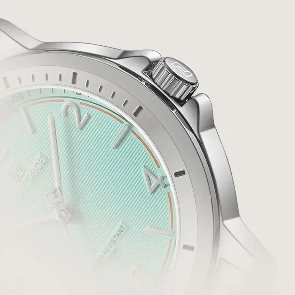 naviforce 5021 silver green 03