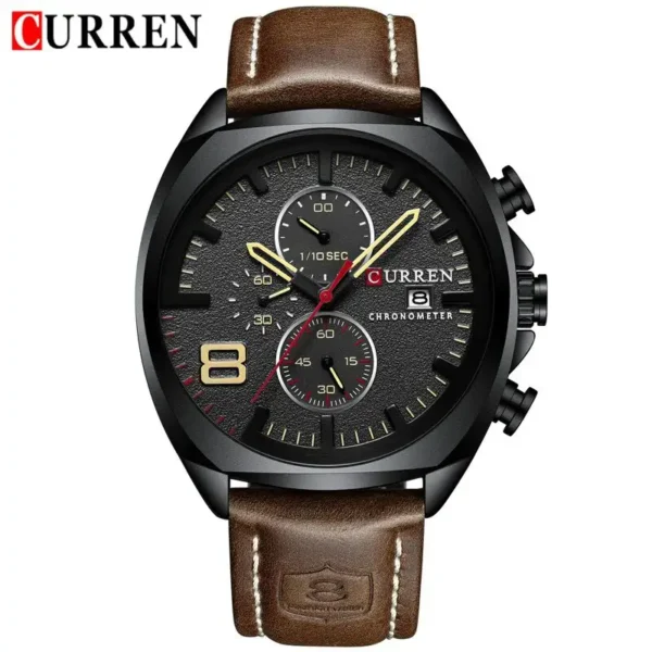 Curren 8324 Black Brown
