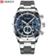 Curren 8355 Silver Blue Men's Watch Price in BD - Original