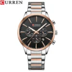 Curren 8435 Silver Black Men's Square Watch Price in BD - Original