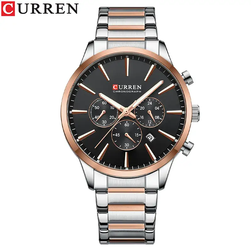 Curren 8435 Silver Black Curren 8435 Silver Black Men's Square Watch Price in BD - Original
