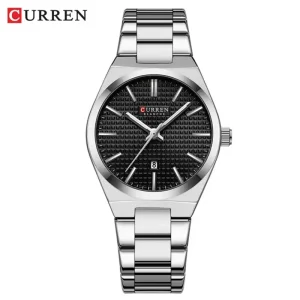 Curren 8439 Ch For Women Sliver Black