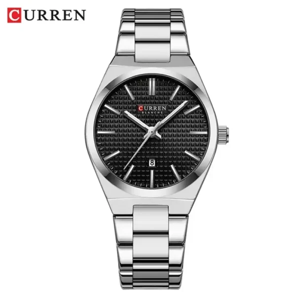 Curren 8439 Ch For Women Sliver Black