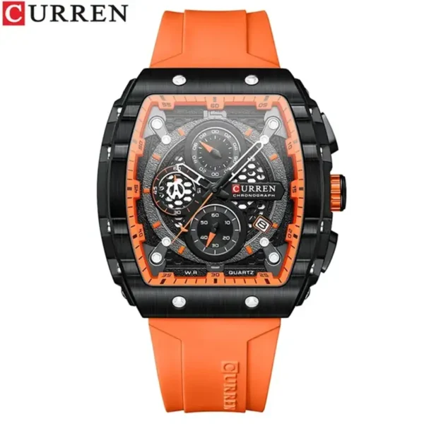 Curren 8442 Orange Sport Watch Price in BD - Original Edition