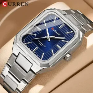 Curren 8457 For Men Silver Blue 01