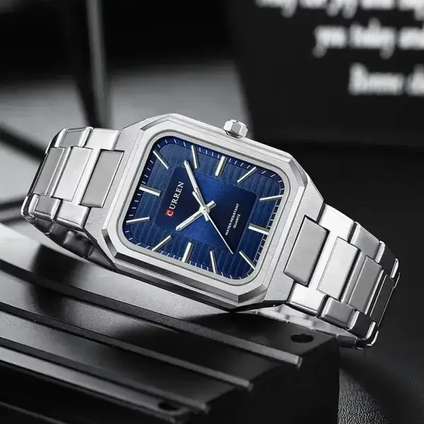 Curren 8457 For Men Silver Blue 03