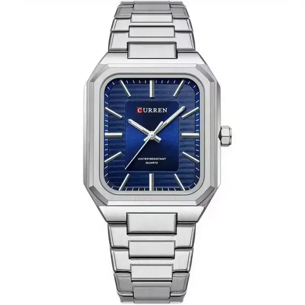 Curren 8457 For Men Silver Blue