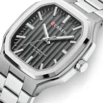 Curren 8458 For Men Silver Black 01