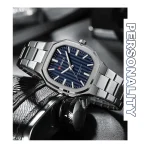 Curren 8458 For Men Silver Blue 01