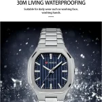 Curren 8458 For Men Silver Blue 02