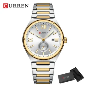 Curren 8471 Ch For Men Silver Gold