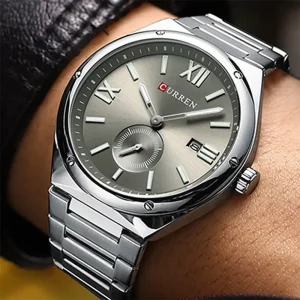 Curren 8471 Ch For Men Silver Gray 01