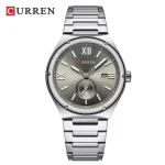 Curren 8471 Ch For Men Silver Gray