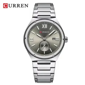 Curren 8471 Ch For Men Silver Gray