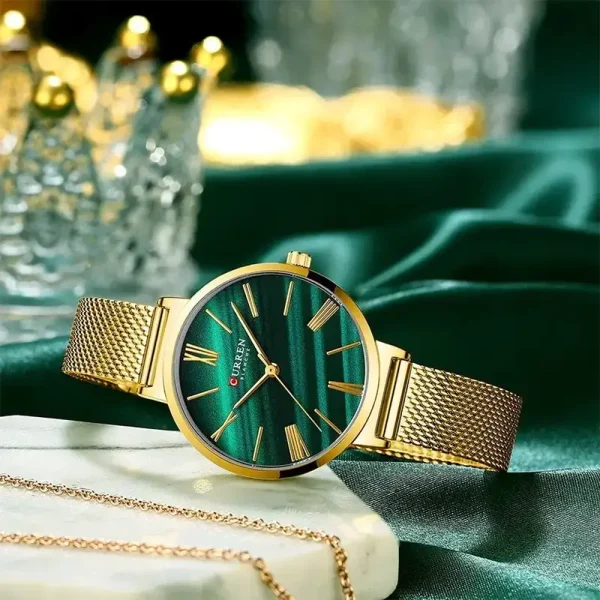 Curren 9076 Ch Gold Green 01