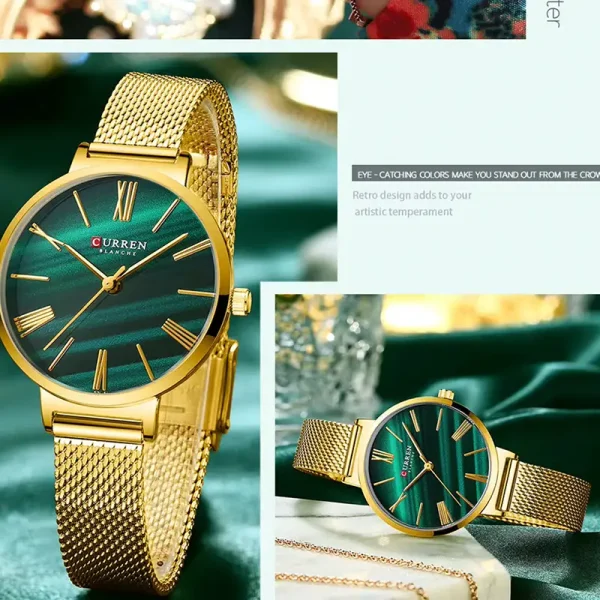 Curren 9076 Ch Gold Green 03