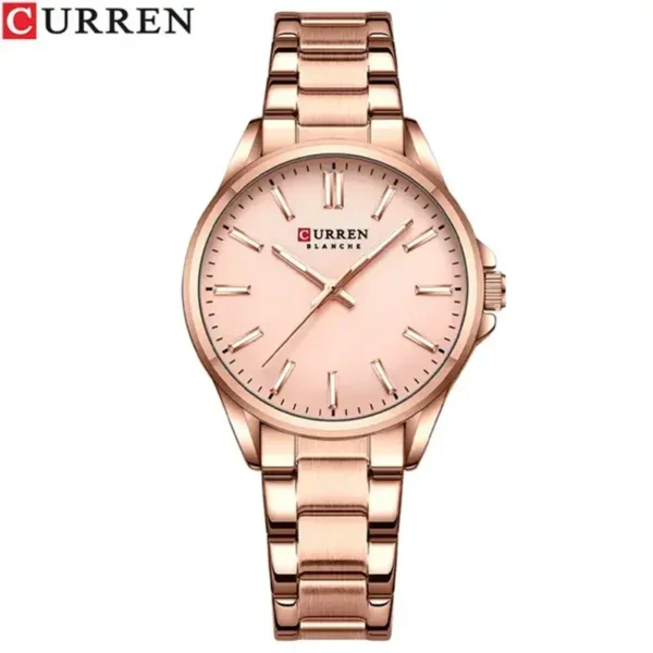 Curren 9090 Rose For Woman Watch Price in BD - Original Front View