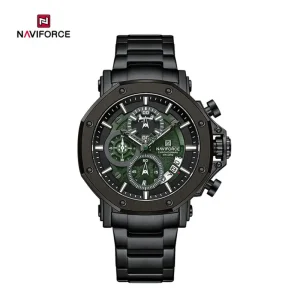Naviforce 8065 Ch Black Green For Men 0