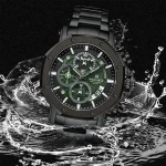 Naviforce 8065 Ch Black Green For Men 01