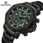 Naviforce 8065 Ch Black Green For Men 02
