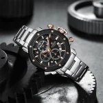 Naviforce 8065 Ch Silver Rose Black For Men 02