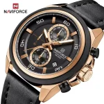 Naviforce 8075 For Men Black Rose 01