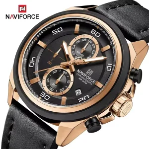 Naviforce 8075 For Men Black Rose 01
