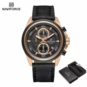 Naviforce 8075 For Men Black Rose