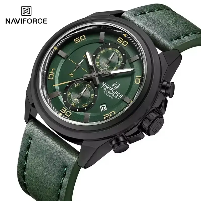 Naviforce 8075 For Men Green 01