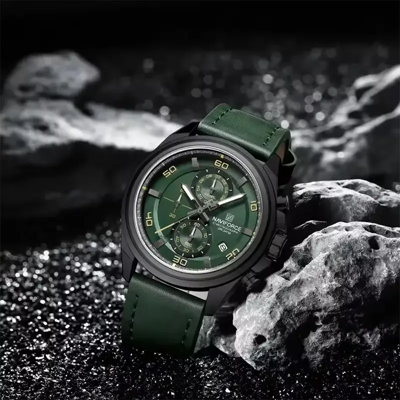 Naviforce 8075 For Men Green 02