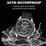 Naviforce 8076 For Men Silver Black 03