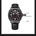 Naviforce 8078 Black Red 03