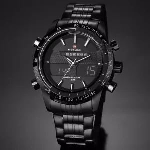 Naviforce 9024 Ch Black White 04