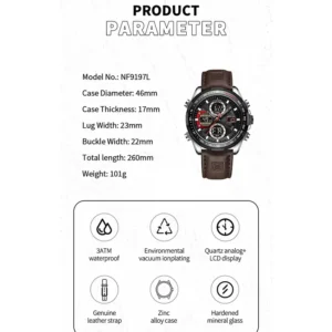 Naviforce 9197 Brown Black 02