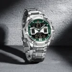 Naviforce 9201 Ch Silver Green 01