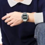 Naviforce 9201 Ch Silver Green 02