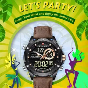 Naviforce 9208 Black Brown 04