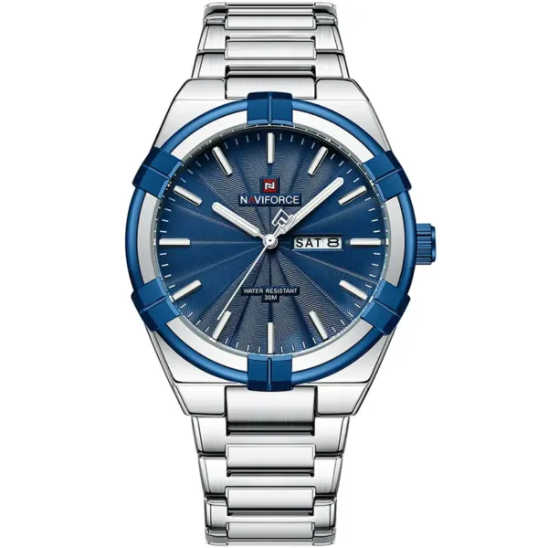Naviforce 9218 Ch Silver Blue