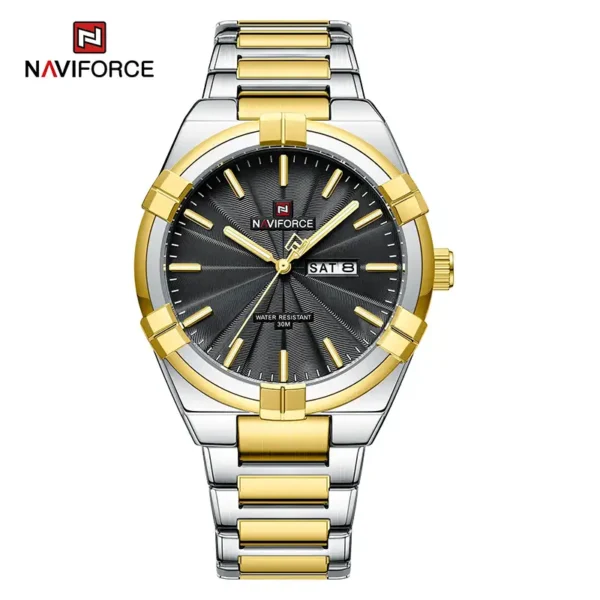 Naviforce 9218 Ch Silver Gold