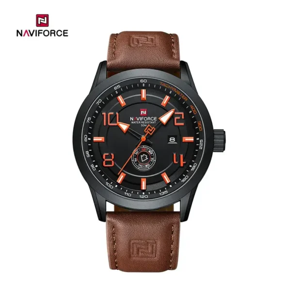 Naviforce 9229 Dark Brown Orange