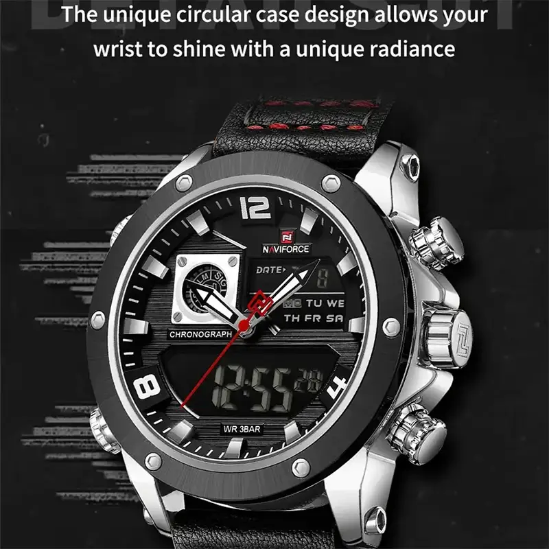 Naviforce 9236 Silver Black 01
