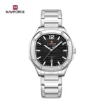 Naviforce 9243 For Men Silver Black