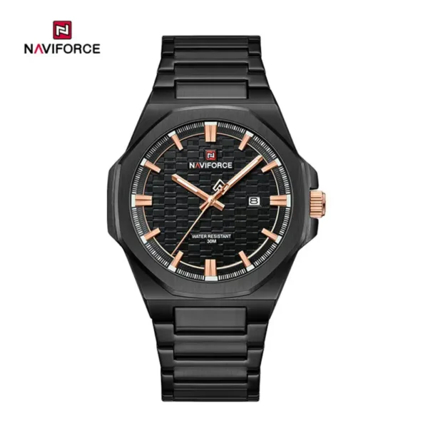 Naviforce 9245 Ch Black For Men
