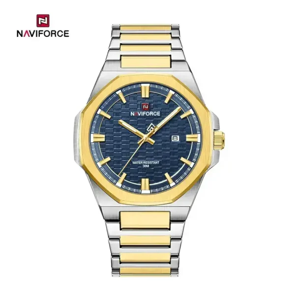 Naviforce 9245 Ch Gold Blue For Men