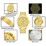 Naviforce 9245 Ch Gold For Men 03