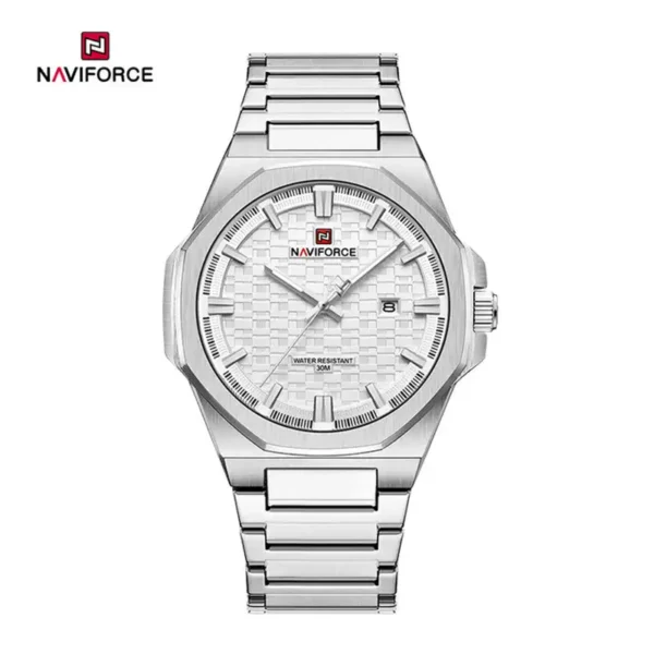Naviforce 9245 Ch Silver For Men