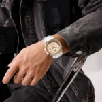 Naviforce 9245 Ch Silver Gold For Men 03