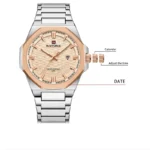 Naviforce 9245 Ch Silver Gold For Men 04