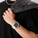 Naviforce 9245 Ch Silver Green For Men 01